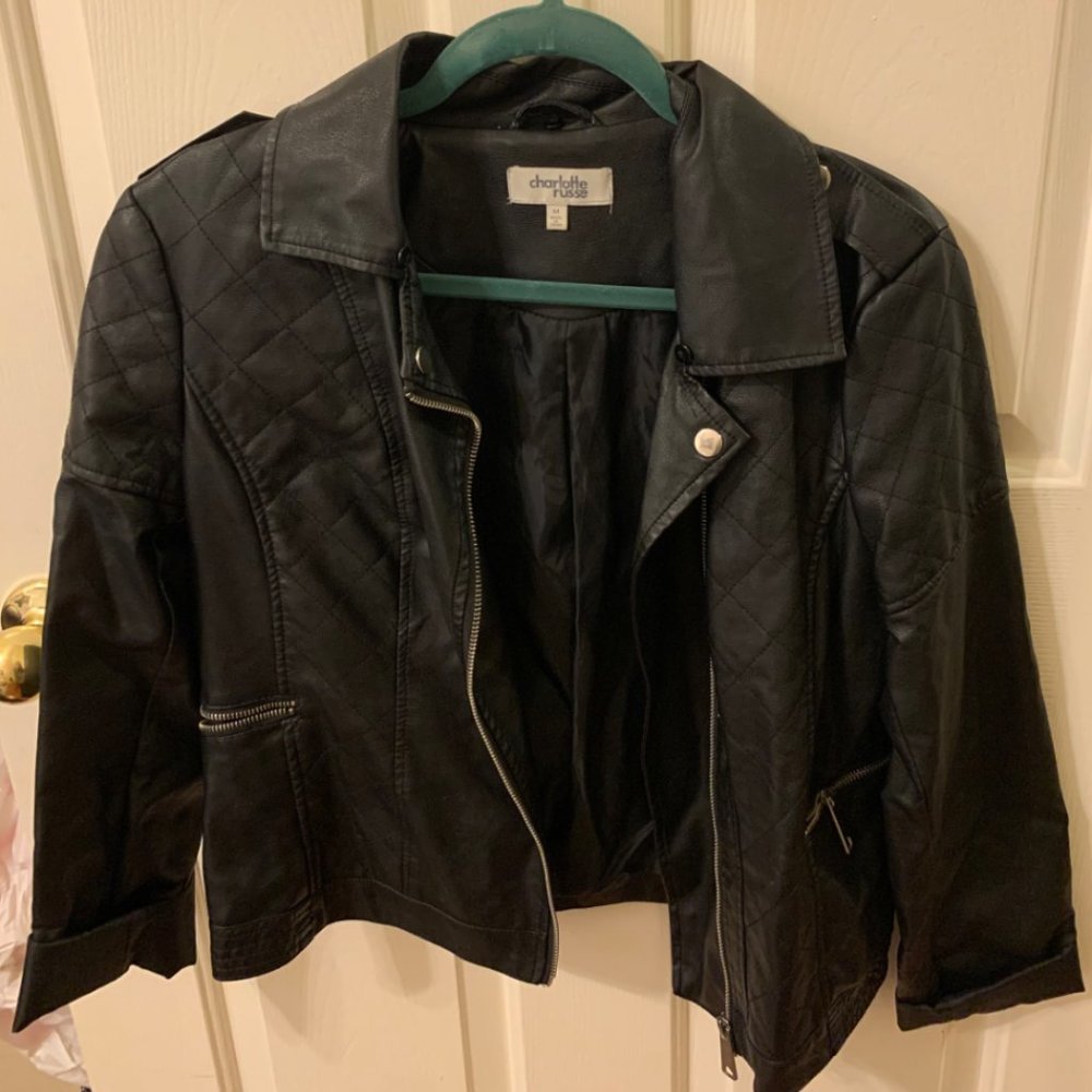 Charlotte Russe Black Leather Jacket